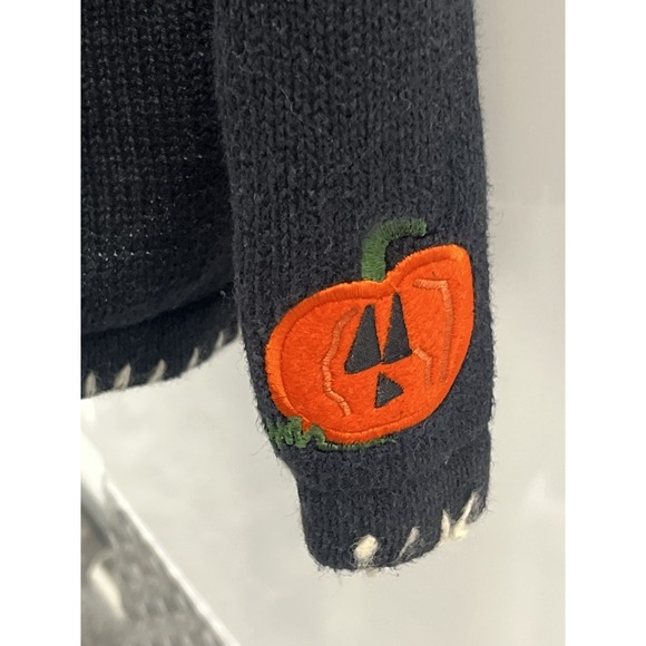 The Quacker Factory, Women's Halloween Sweater, Knit M Haunted House Cardigan - Picture 6 of 7